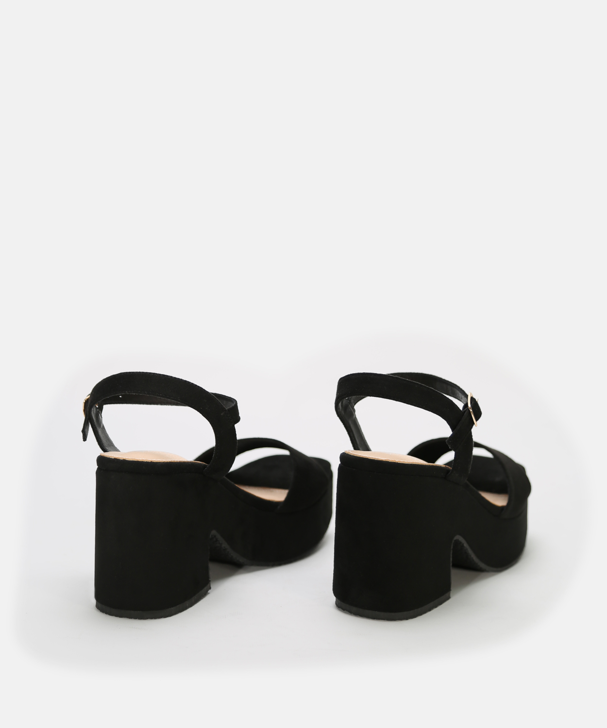 Sandalia plataforma negra  image number null